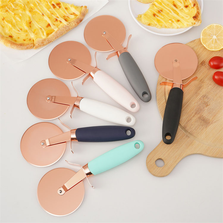 Kitchen Gadgets Rose Gold Stainless Steel Pizza Knife