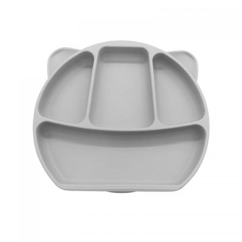 assiette d'ours en silicone personnalisée vaisselle fournisseur de plats de formation pour bébé
