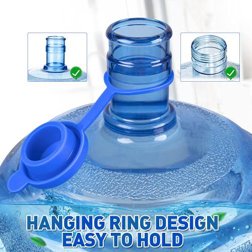 Bouchons de bouteille de cruche d'eau de 5 gallons en silicone durable réutilisable
