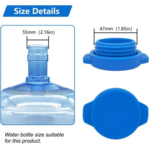 bouchon de cruche à eau fuite d'étanchéité réutilisable pour bouteille d'eau de 5 gallons
