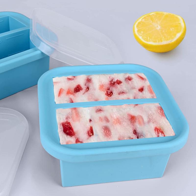 Silicone Square Food Freezing Container