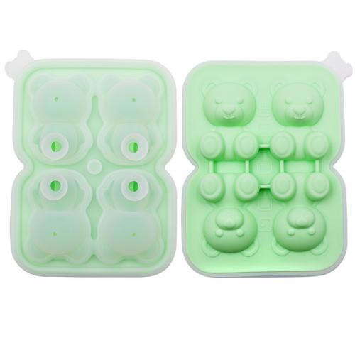 Bear Ice Cube Tray Maker silicone Bpa Free Reusable Easy Release Cute
